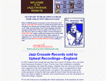 Tablet Screenshot of jazzcrusade.com